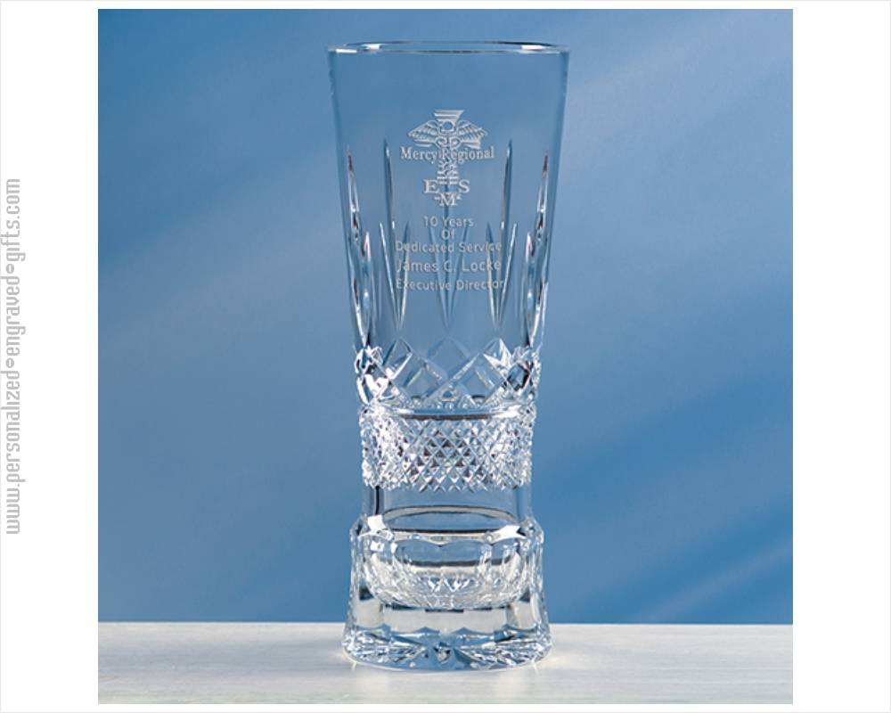 Engraved Crystal Vases Personalized Etched Crystal Vases